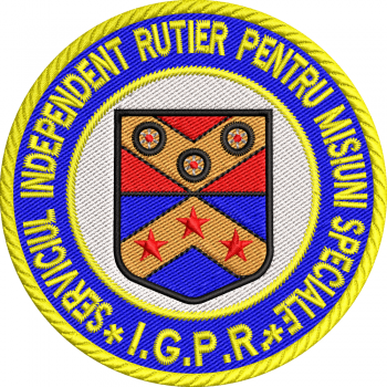 Emblema politia romana SERVICIUL INDEPENDENT RUTIER PENTRU MISIUNI SPECIALE IGPR